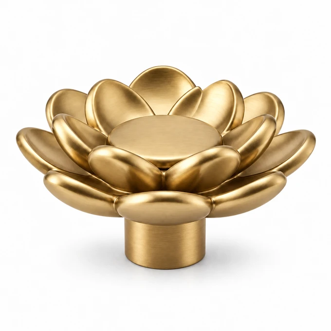 Lotus in Warm Brass