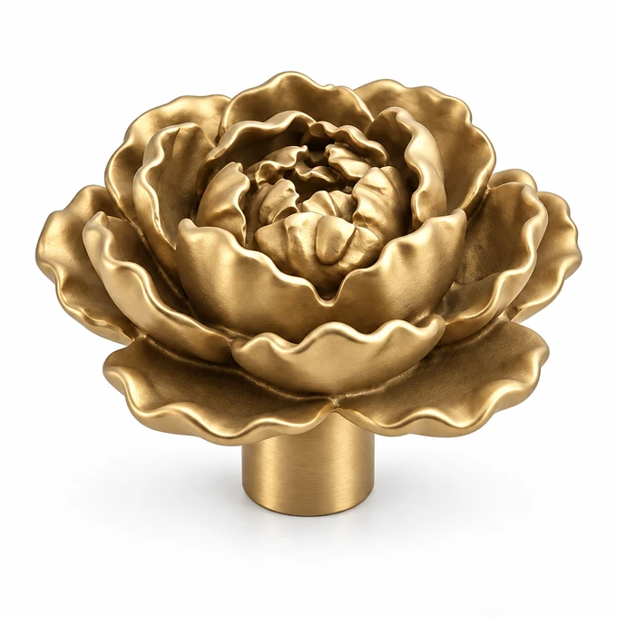 Peony in Warm Brass