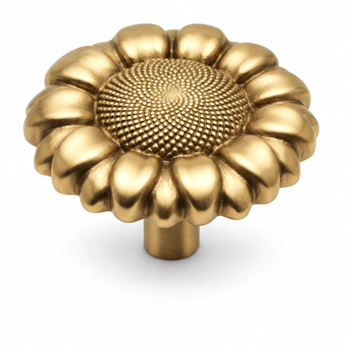 Sunflower in Warm Brass
