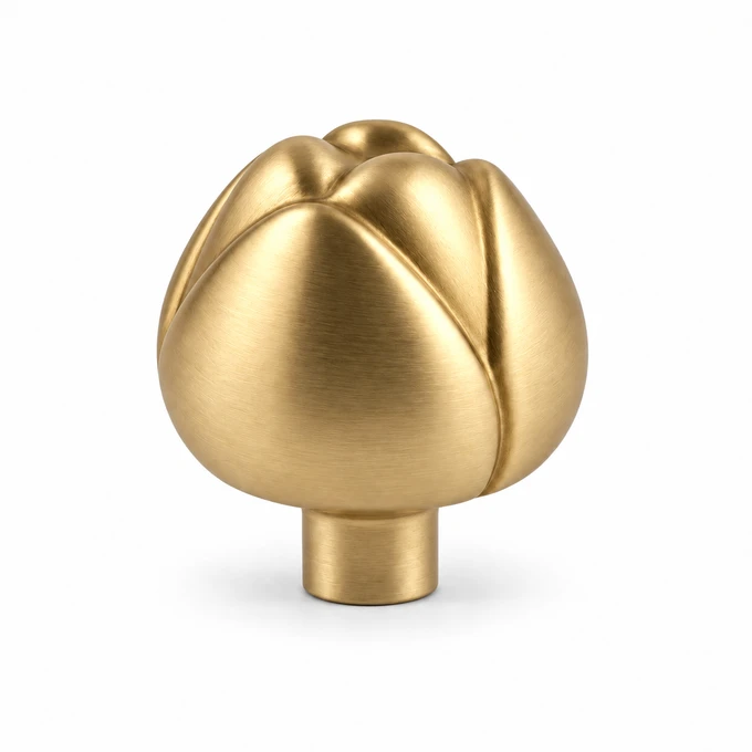 Tulip Bud in Warm Brass