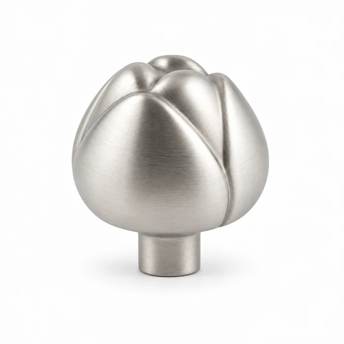 Tulip Bud knob in satin stainless